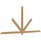 Ekena Millwork Kennewick Timber Gable Bracket, Western Red Cedar, 108"W x 49"H x 1 1/2"D x 3 1/2"F, 11/12 Pitch GBW108X49X0204KEN00SWR - alternate 2